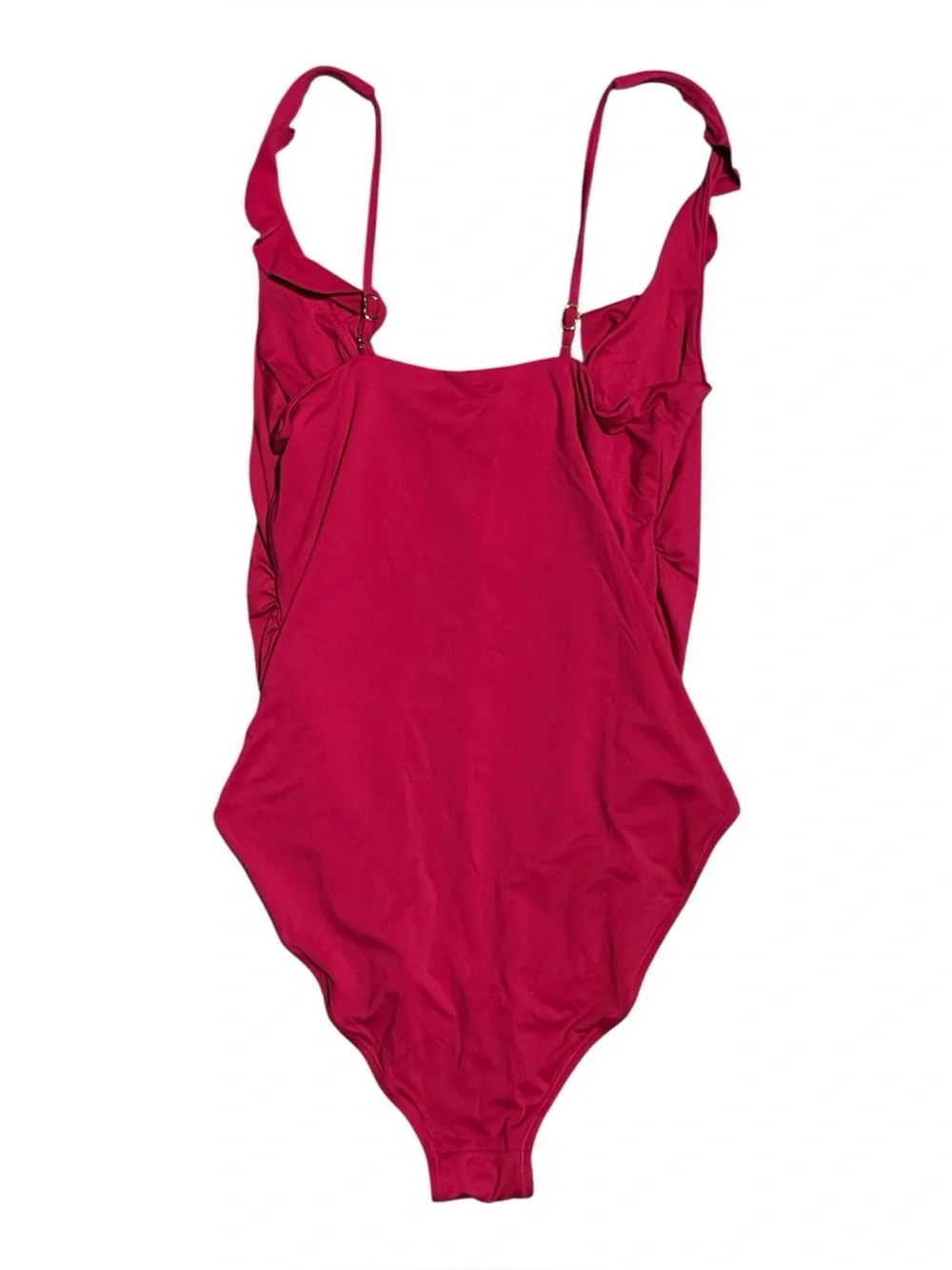 HATCH Antigua Maillot One Piece Ruffle Swimsuit Red